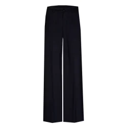 Geklede broek met wijde pijpen