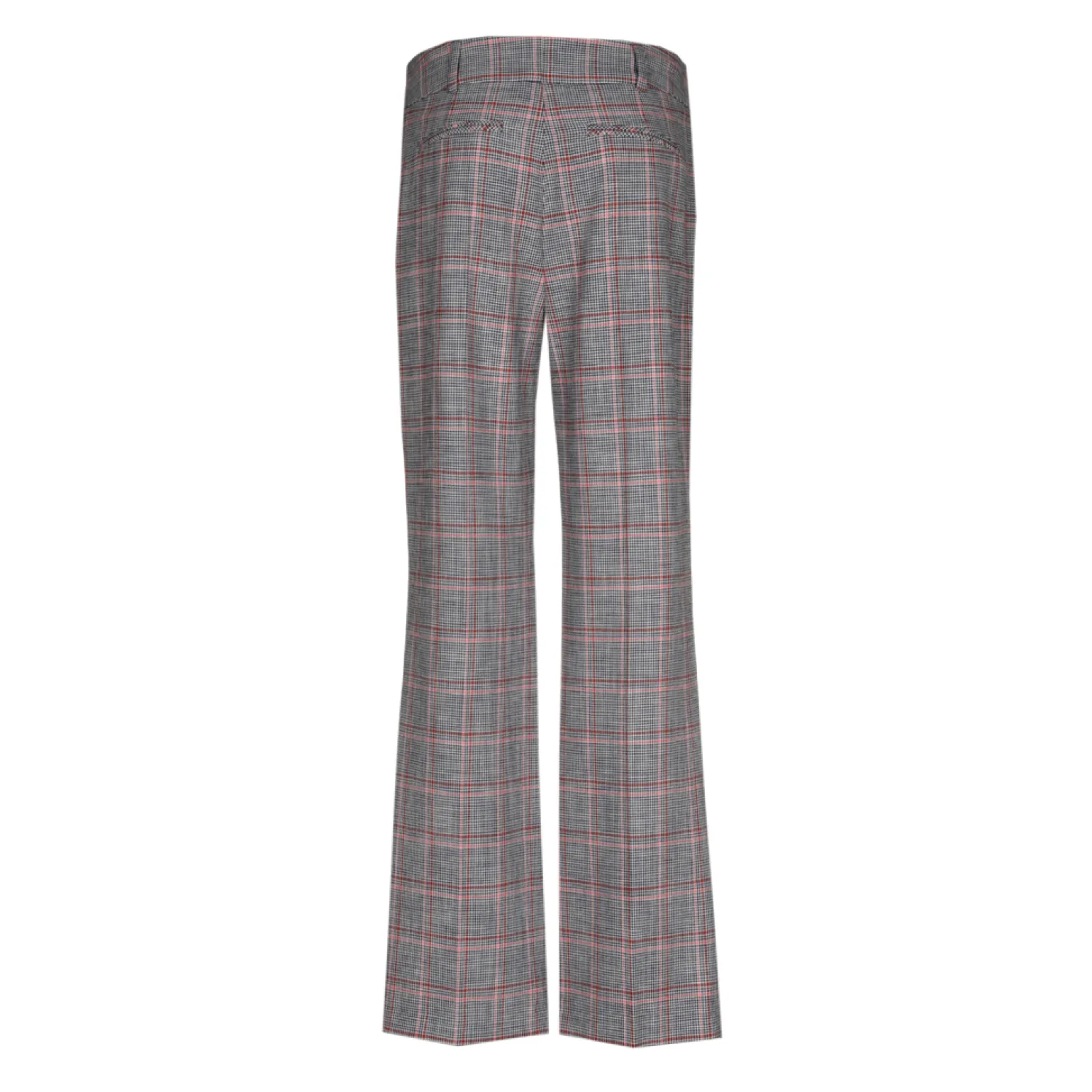 Geruite broek met rechte pijpen
