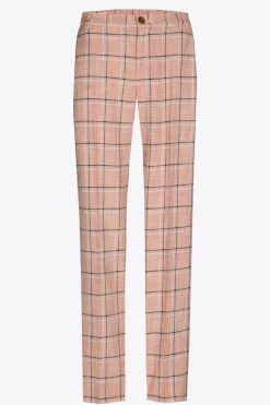 Geruite broek met smalle pijpen