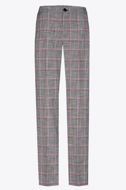 Geruite broek met smalle pijpen