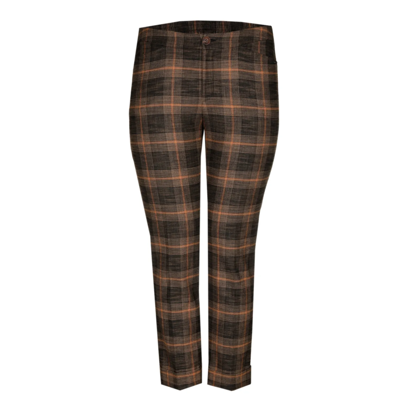 Geruite broek met smalle pijpen