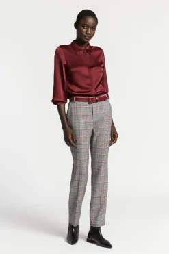 Geruite broek met smalle pijpen
