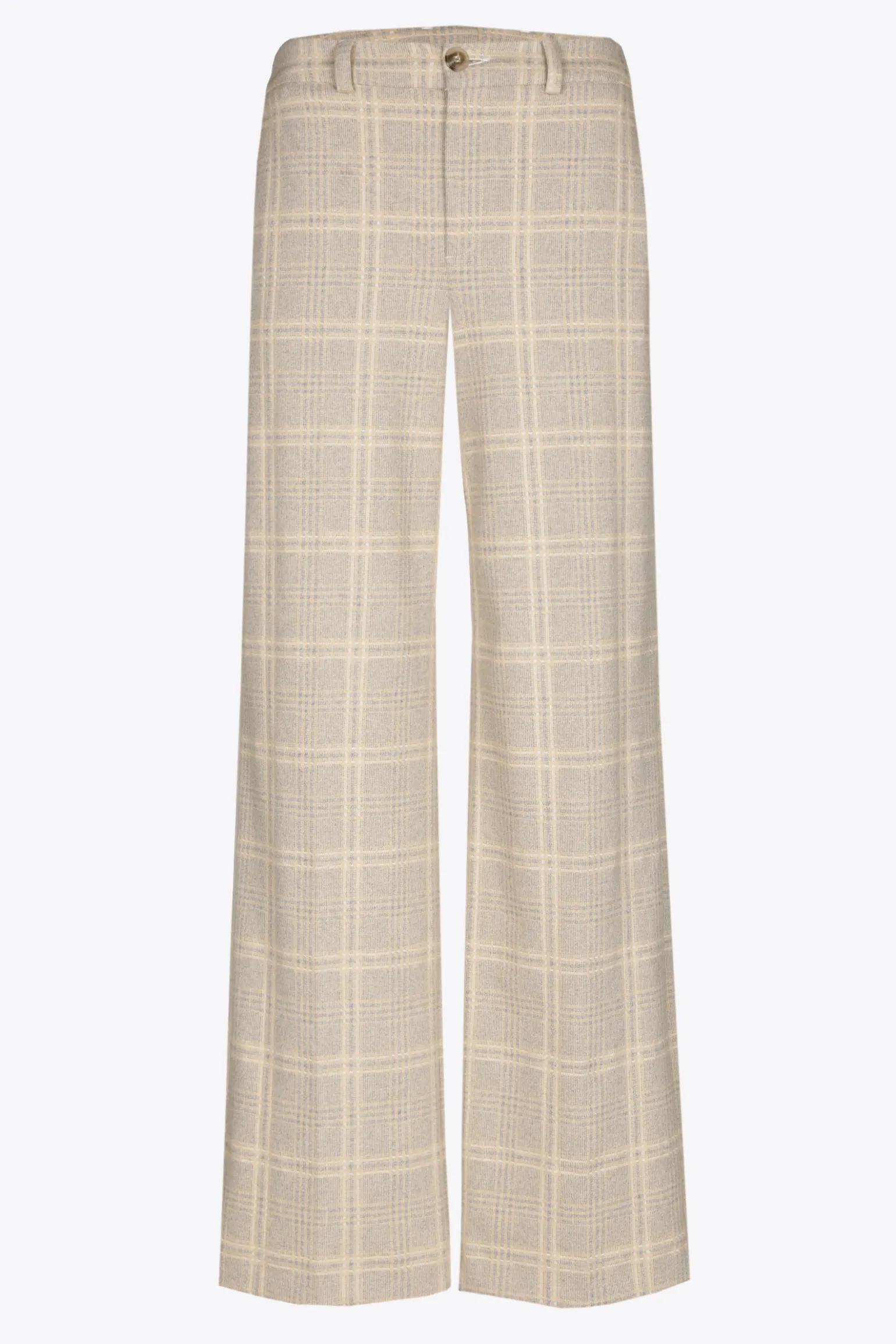 Geruite broek met wijde pijpen