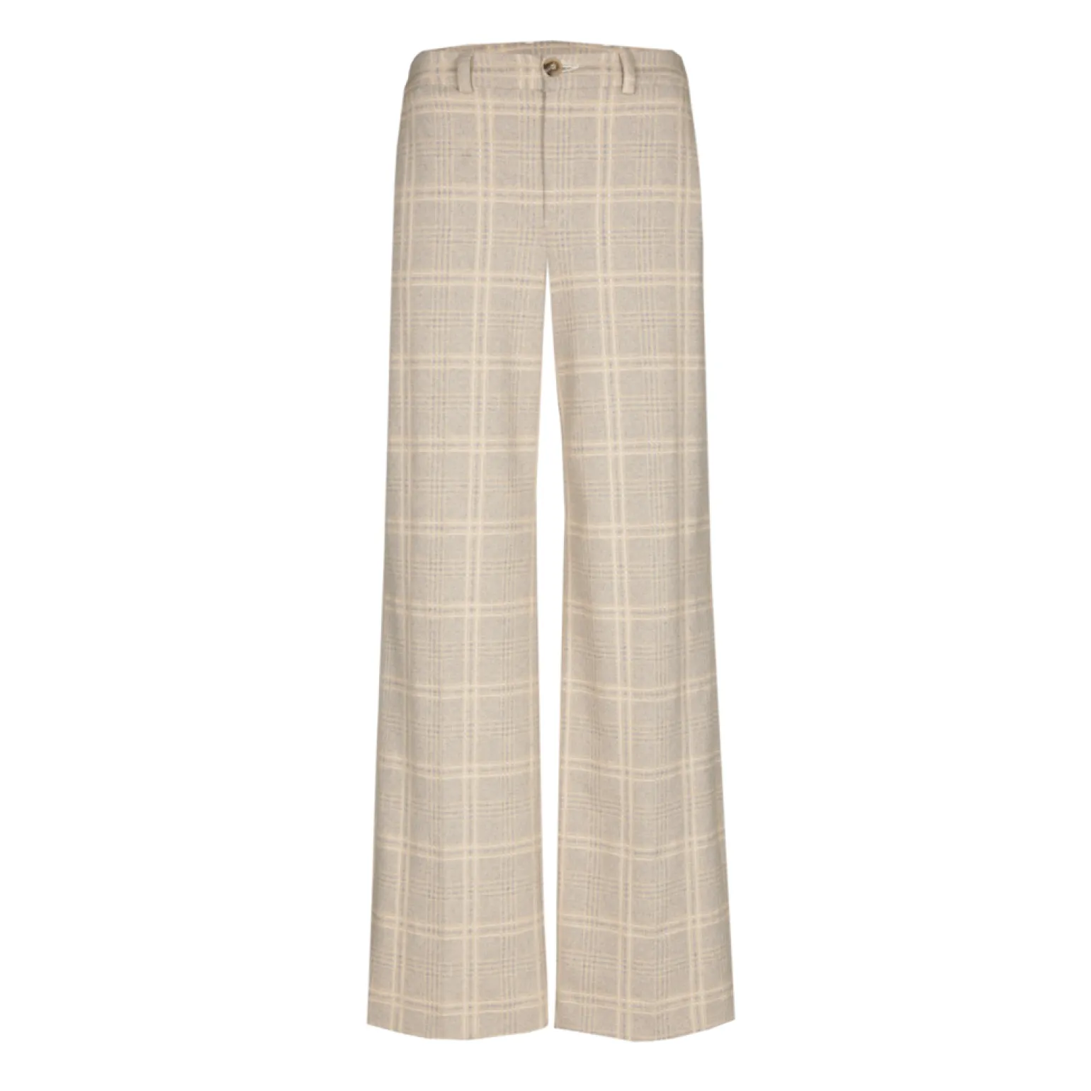 Geruite broek met wijde pijpen
