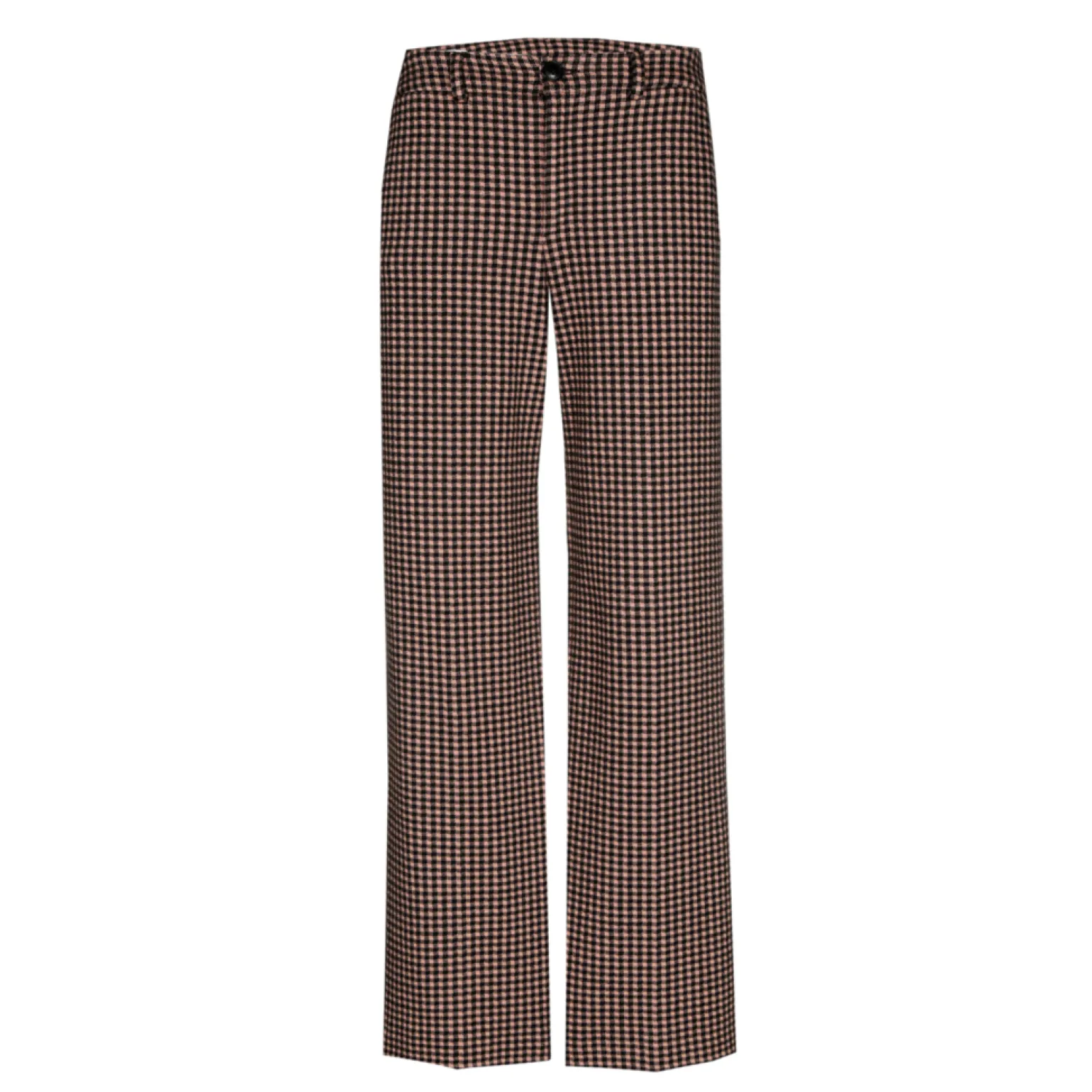 Geruite broek met wijde pijpen