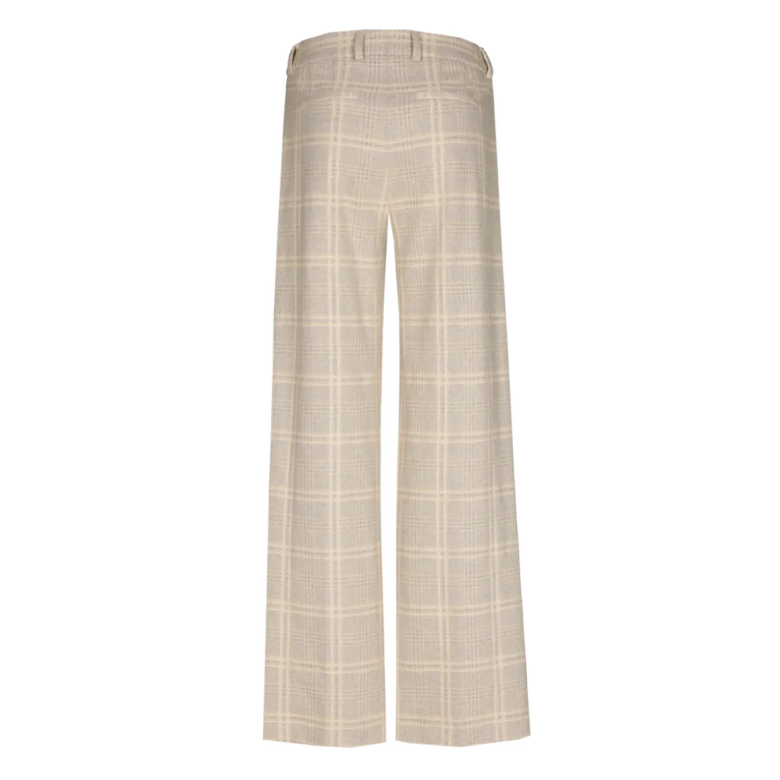 Geruite broek met wijde pijpen