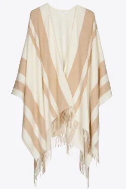 Gestreepte poncho