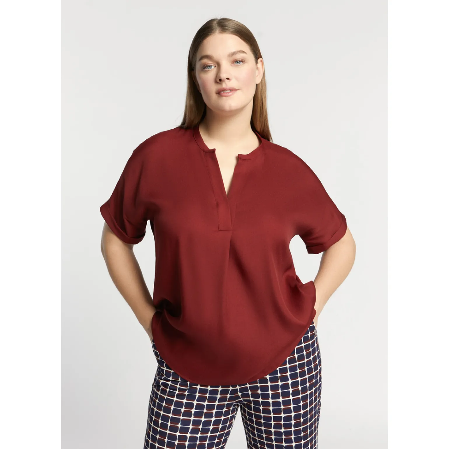 Glanzende blouse