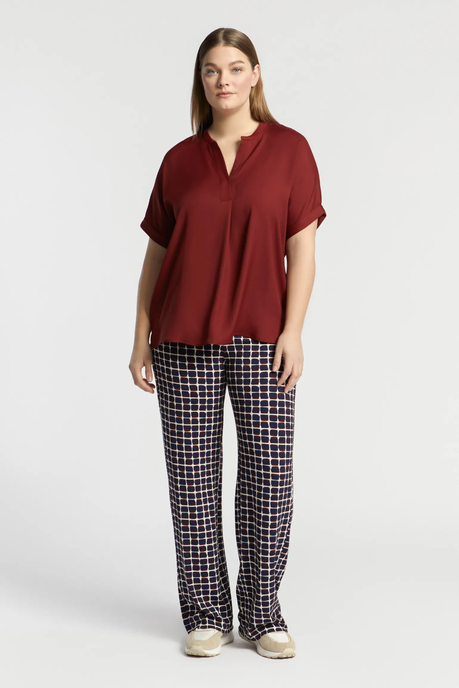 Glanzende blouse