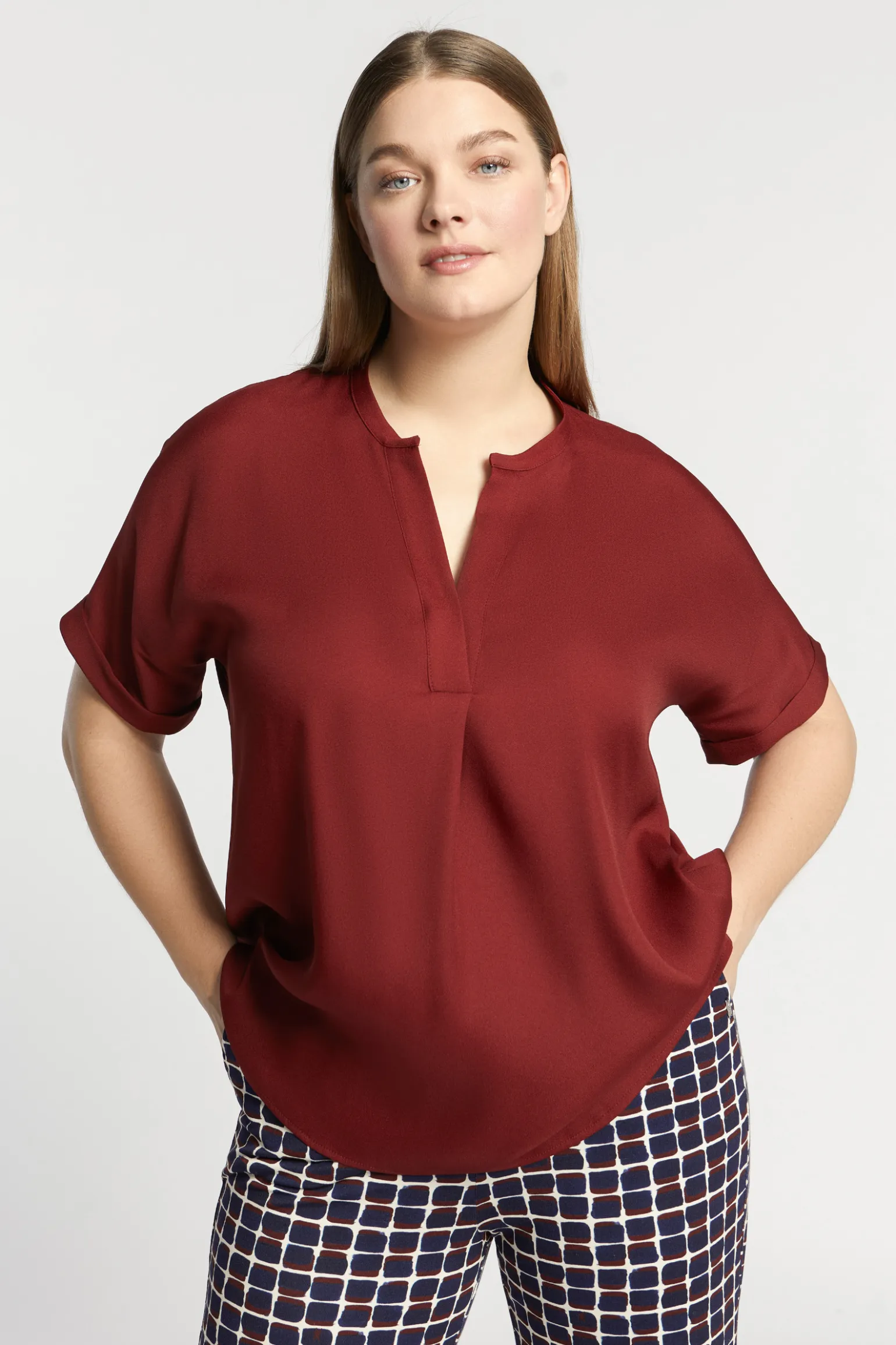 Glanzende blouse