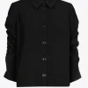 Jacquard blouse met bloemenprint