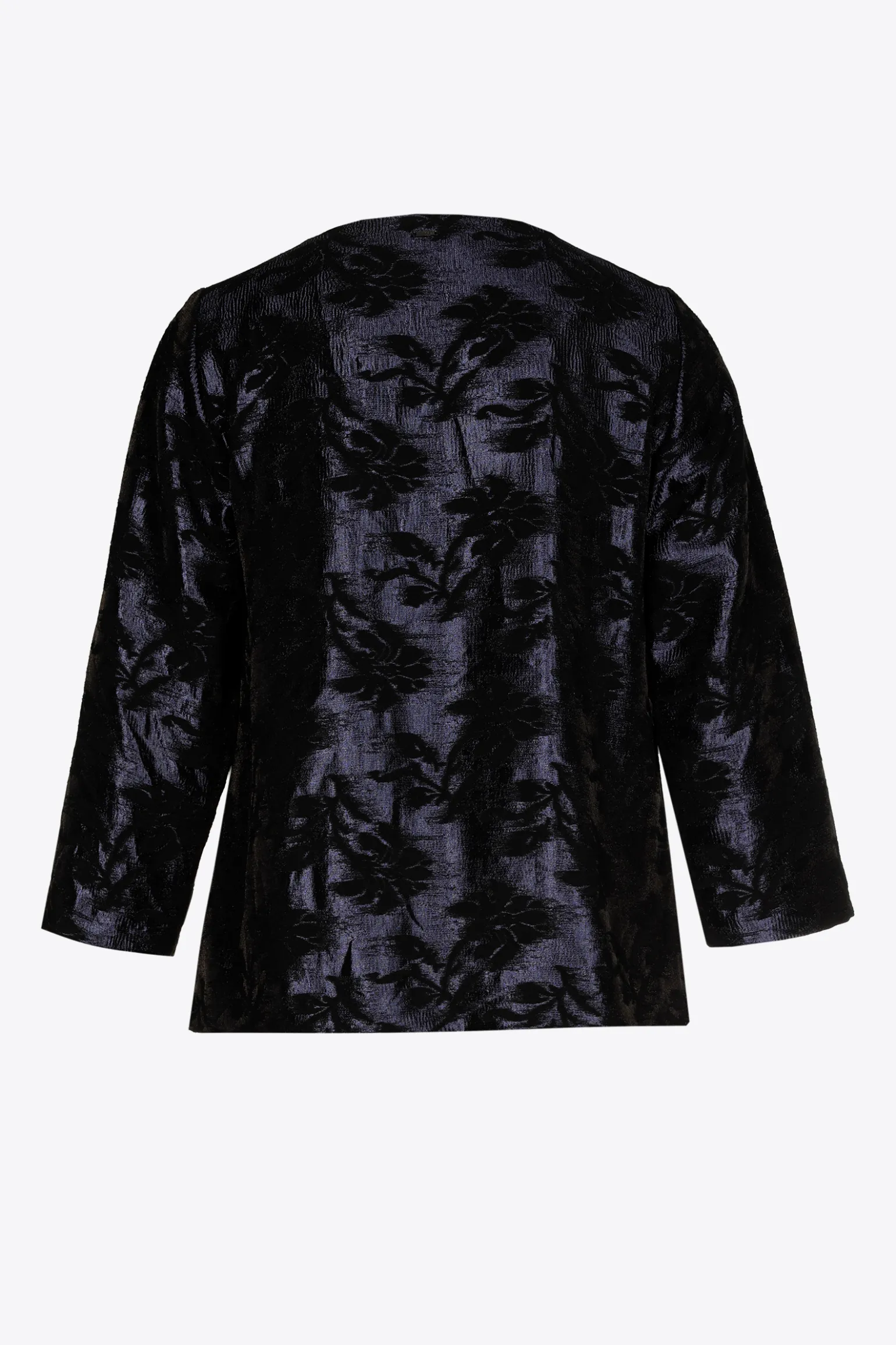 Jacquard blouse met bloemenprint