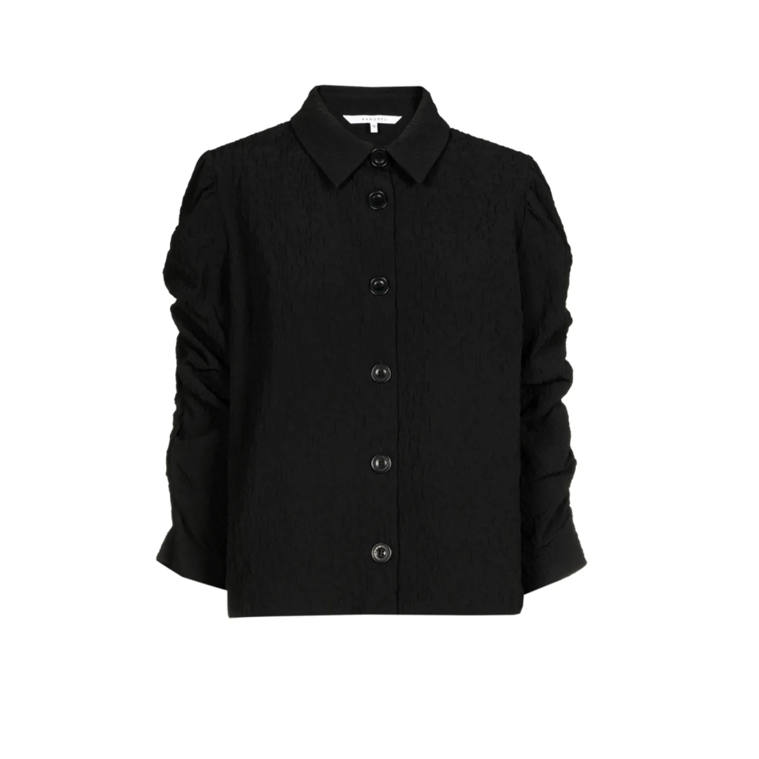 Jacquard blouse met bloemenprint