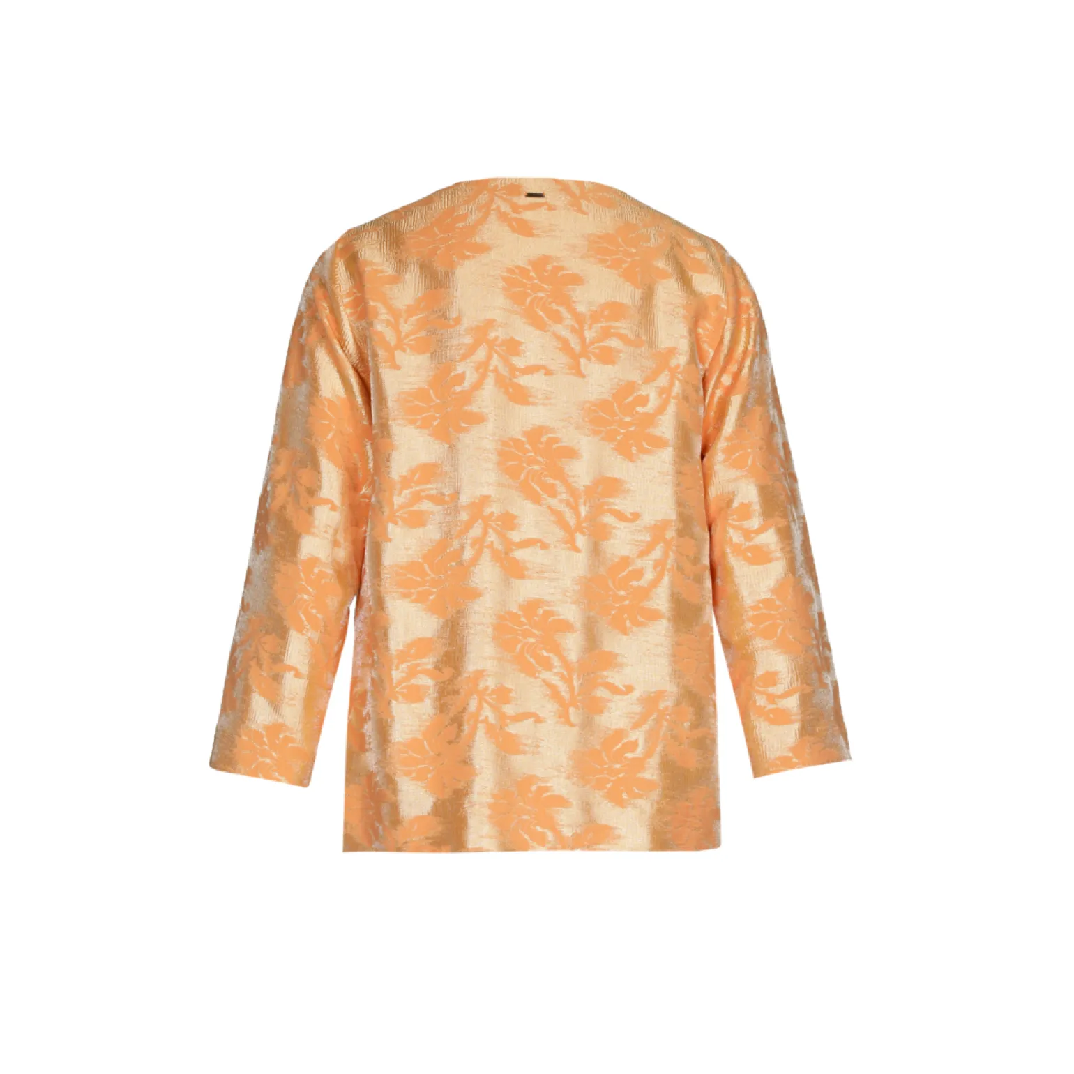 Jacquard blouse met bloemenprint