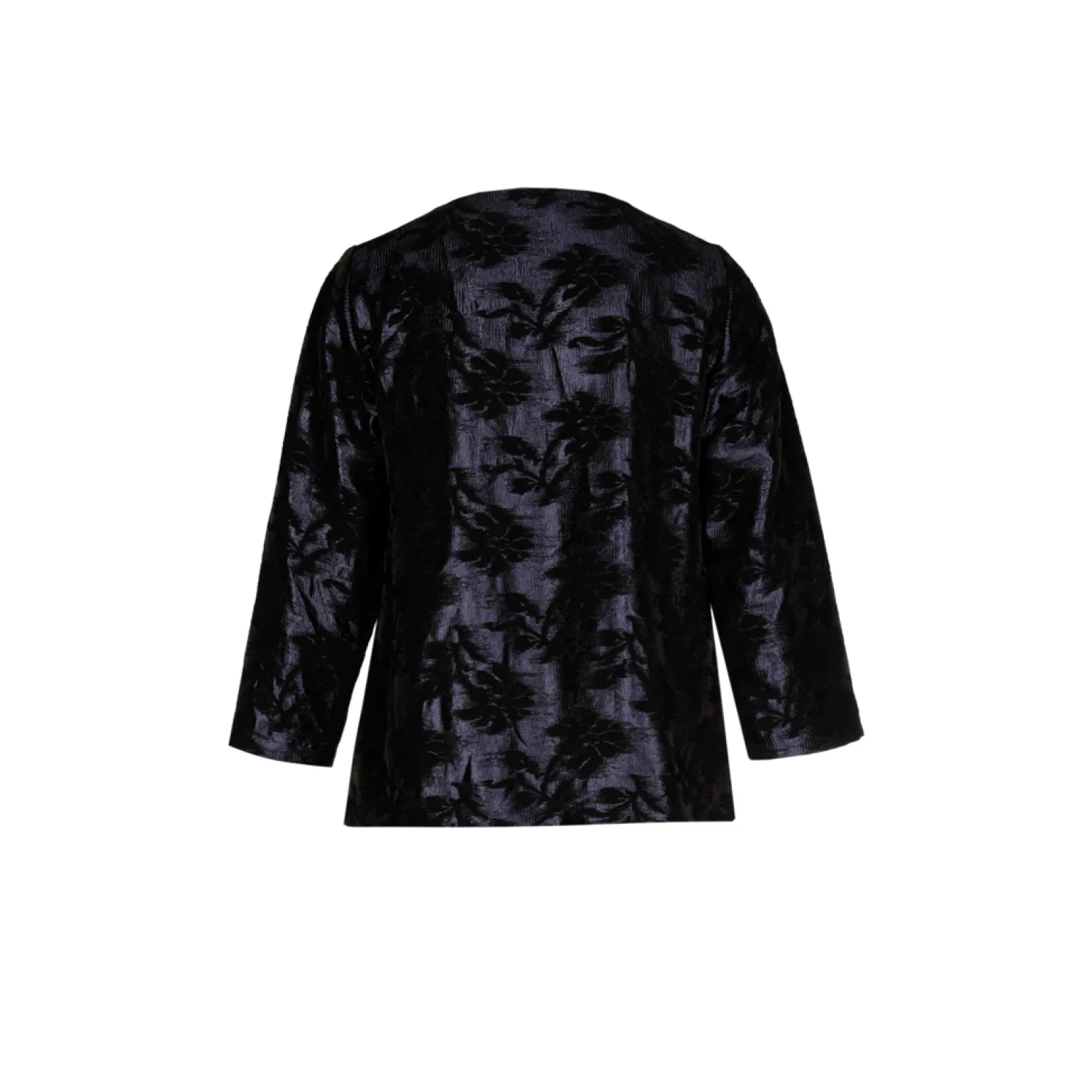 Jacquard blouse met bloemenprint