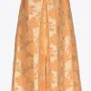 Jacquard rok met bloemenprint