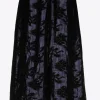 Jacquard rok met bloemenprint