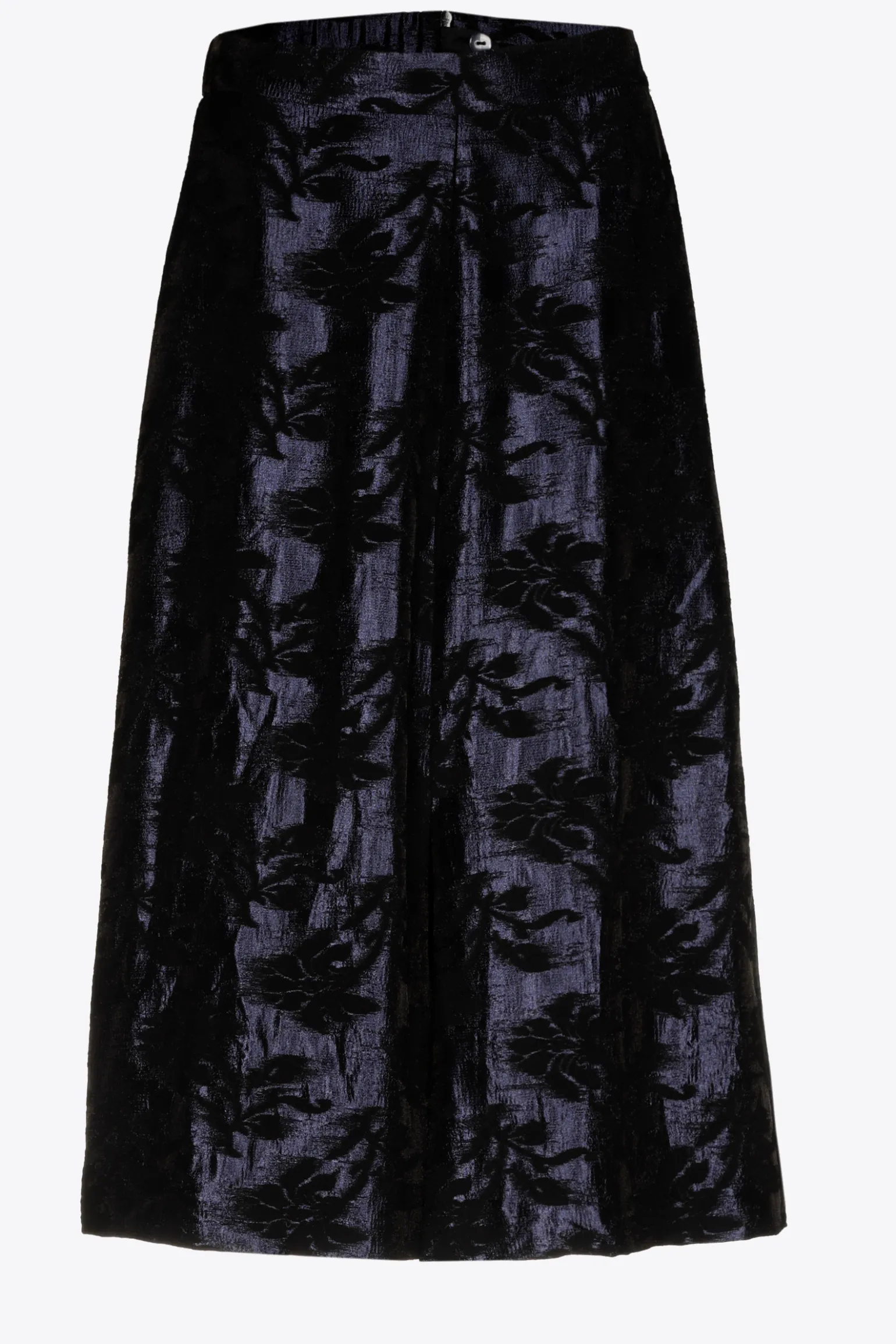 Jacquard rok met bloemenprint