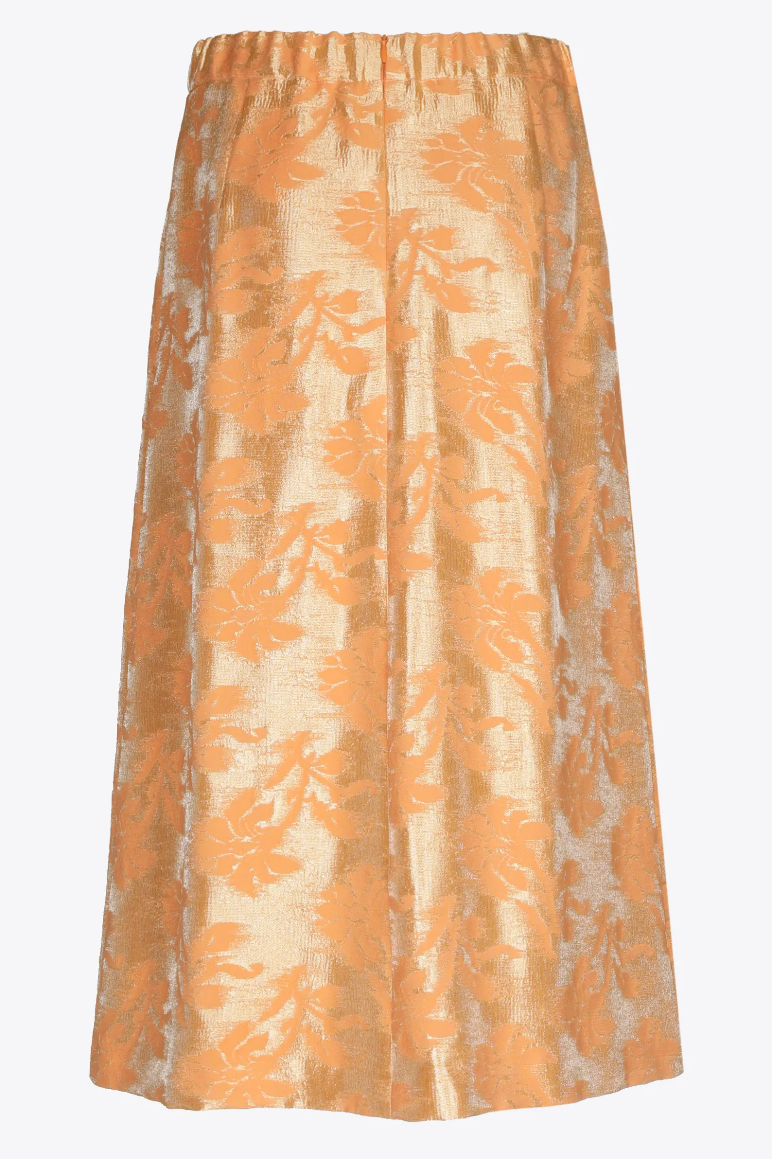 Jacquard rok met bloemenprint
