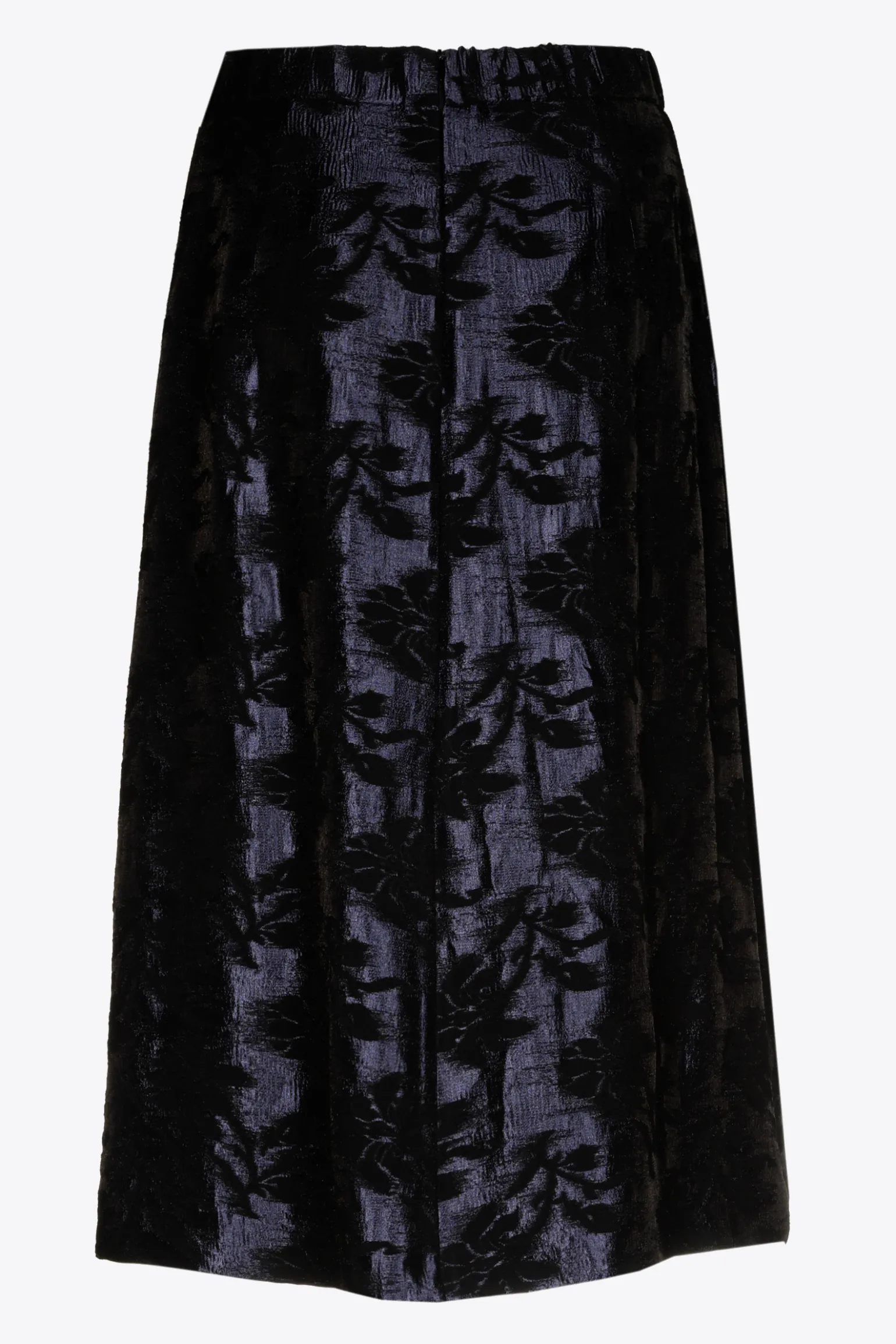 Jacquard rok met bloemenprint