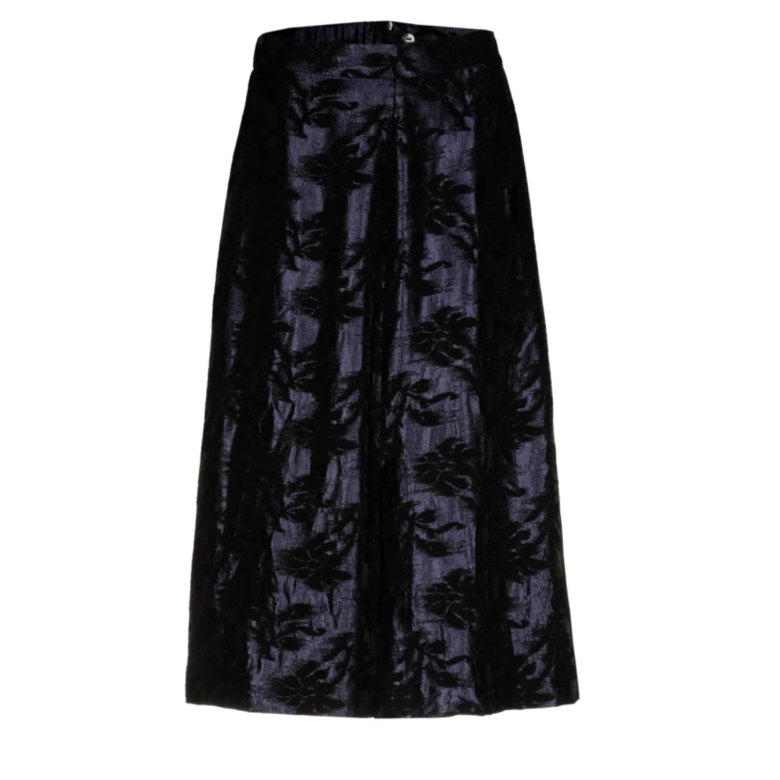 Jacquard rok met bloemenprint