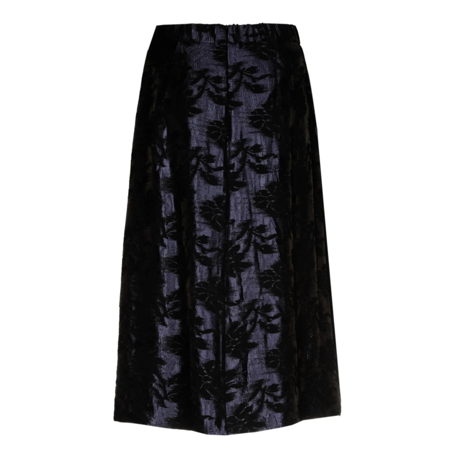 Jacquard rok met bloemenprint