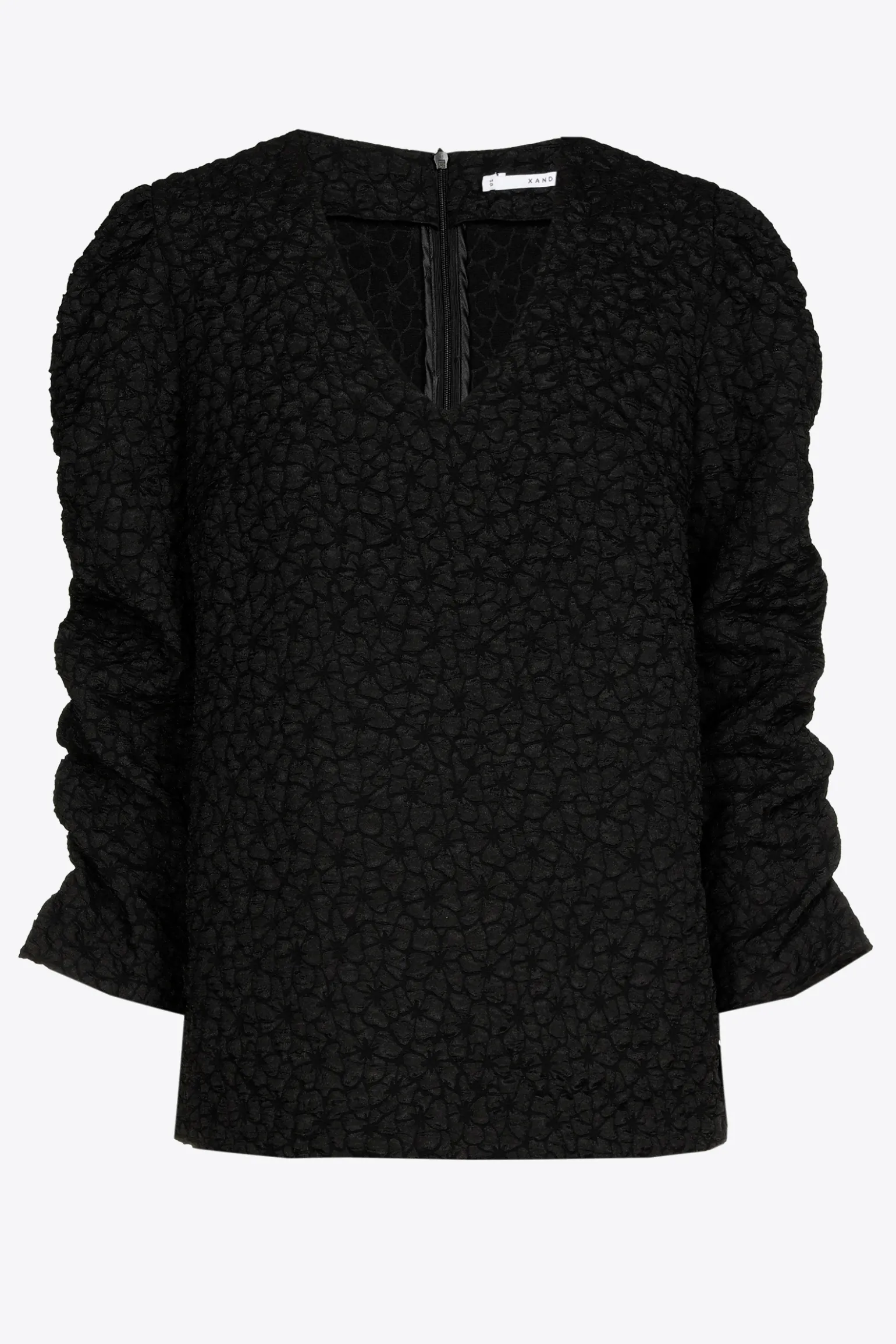 Jacquardblouse met bloemenpatroon