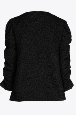 Jacquardblouse met bloemenpatroon