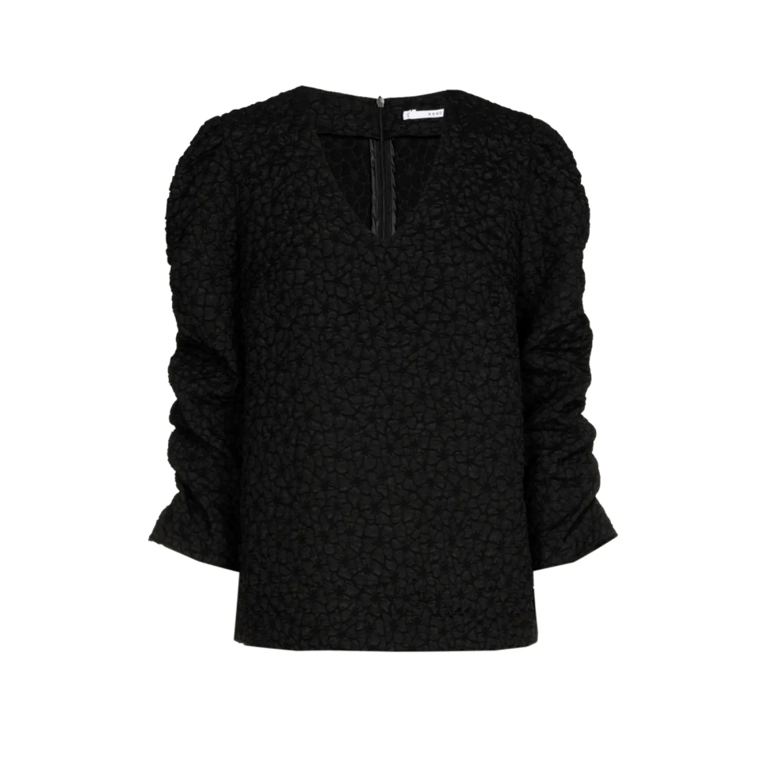 Jacquardblouse met bloemenpatroon