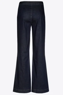 Jeansbroek met wijde pijpen