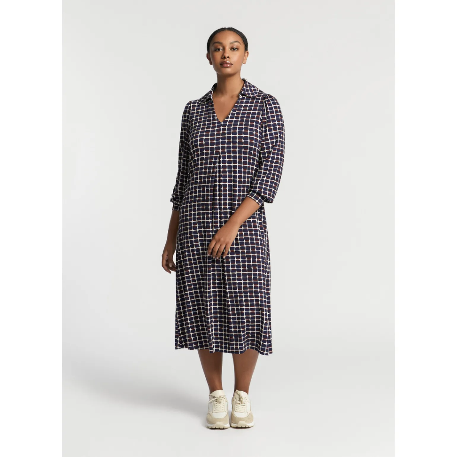 Jersey jurk met print
