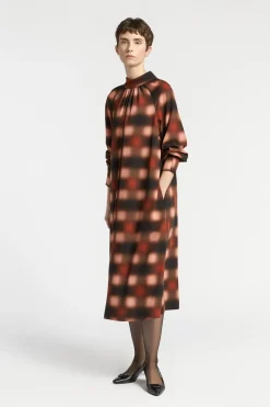 Jurk met blurred print
