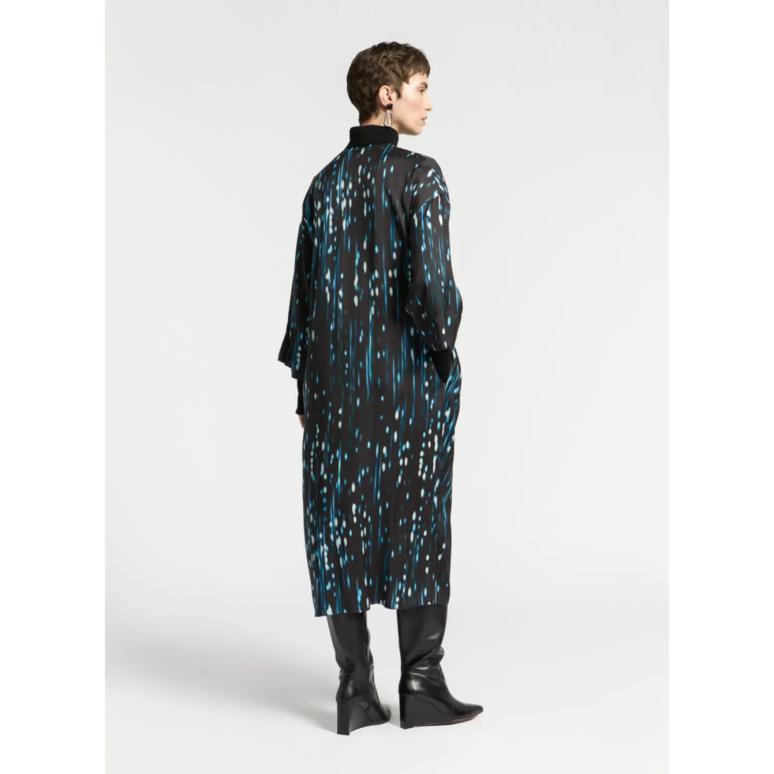 Jurk met winterse print