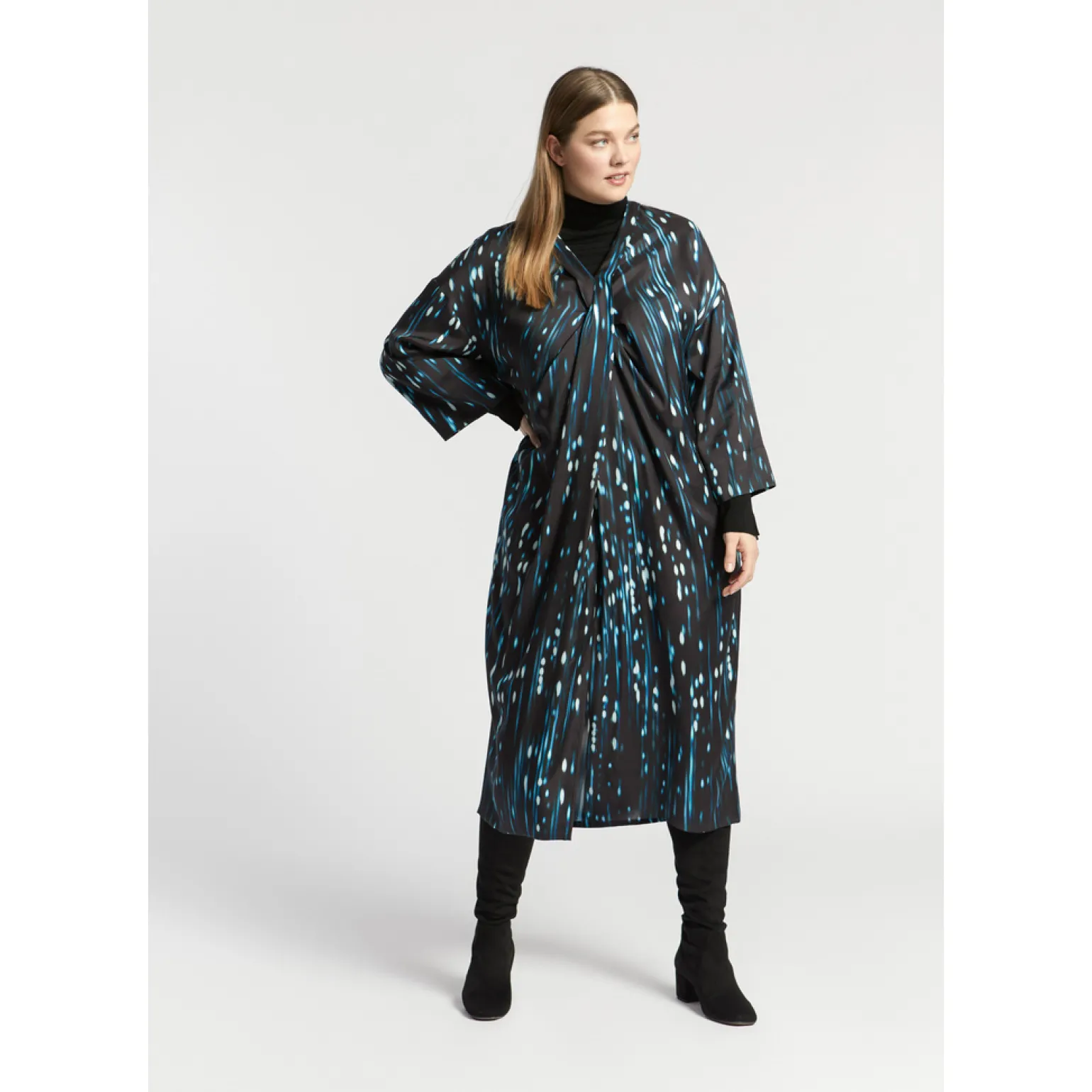 Jurk met winterse print