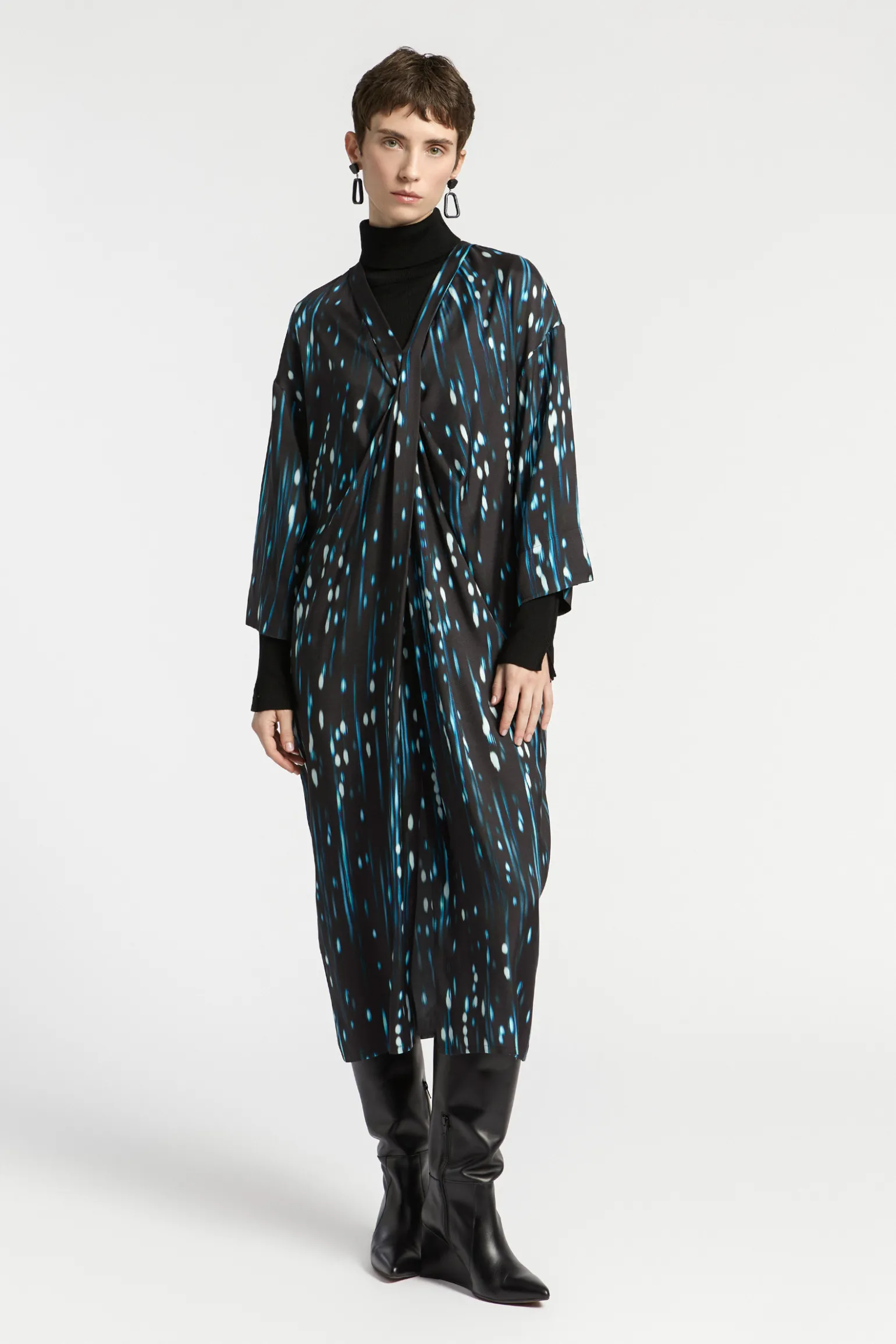 Jurk met winterse print