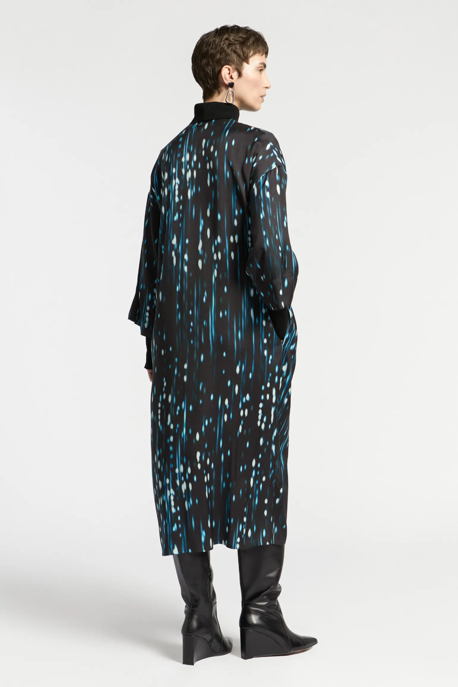 Jurk met winterse print