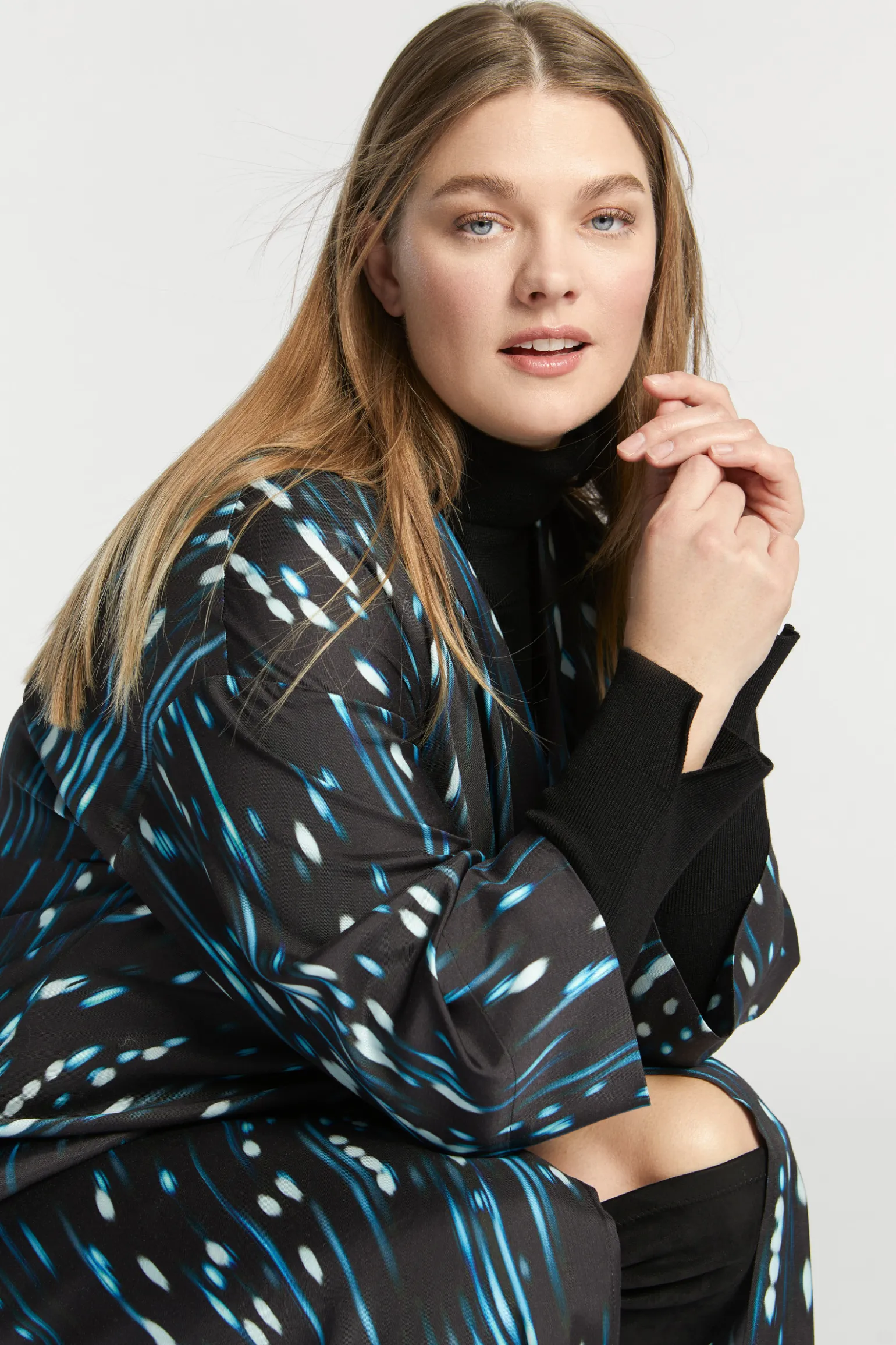 Jurk met winterse print