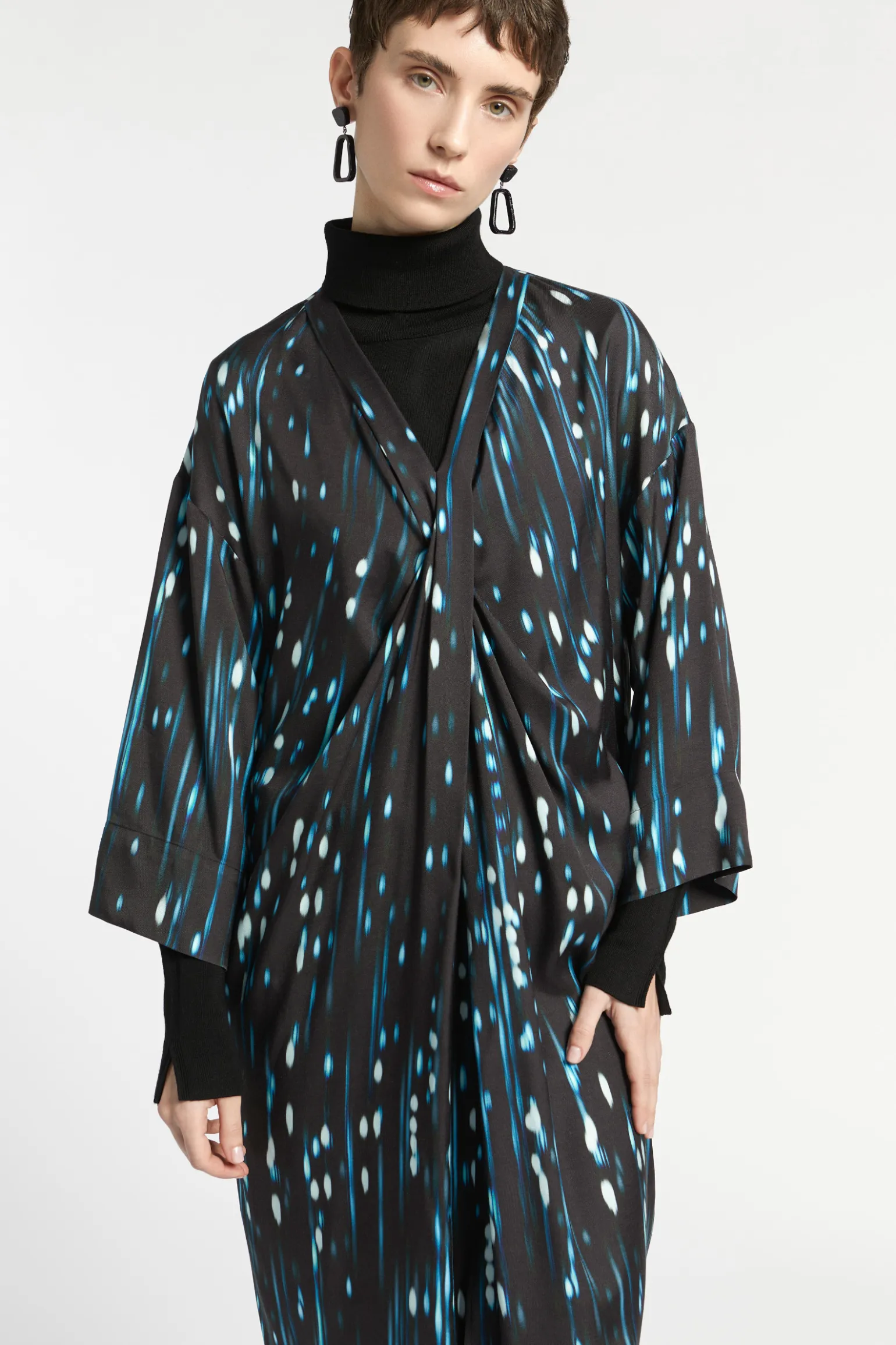 Jurk met winterse print