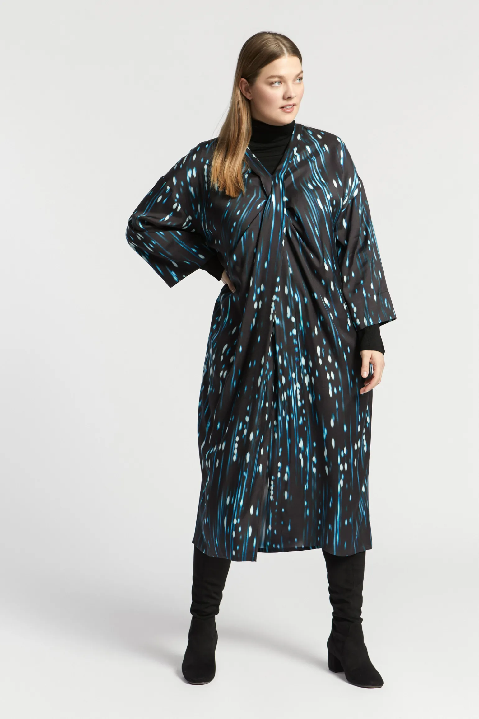 Jurk met winterse print