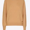 Kasjmieren pull met ronde hals