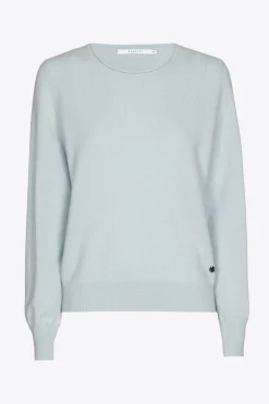 Kasjmieren pull met ronde hals