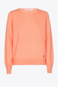 Kasjmieren pull met ronde hals