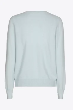 Kasjmieren pull met ronde hals