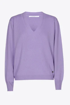 Kasjmieren pull met V-hals
