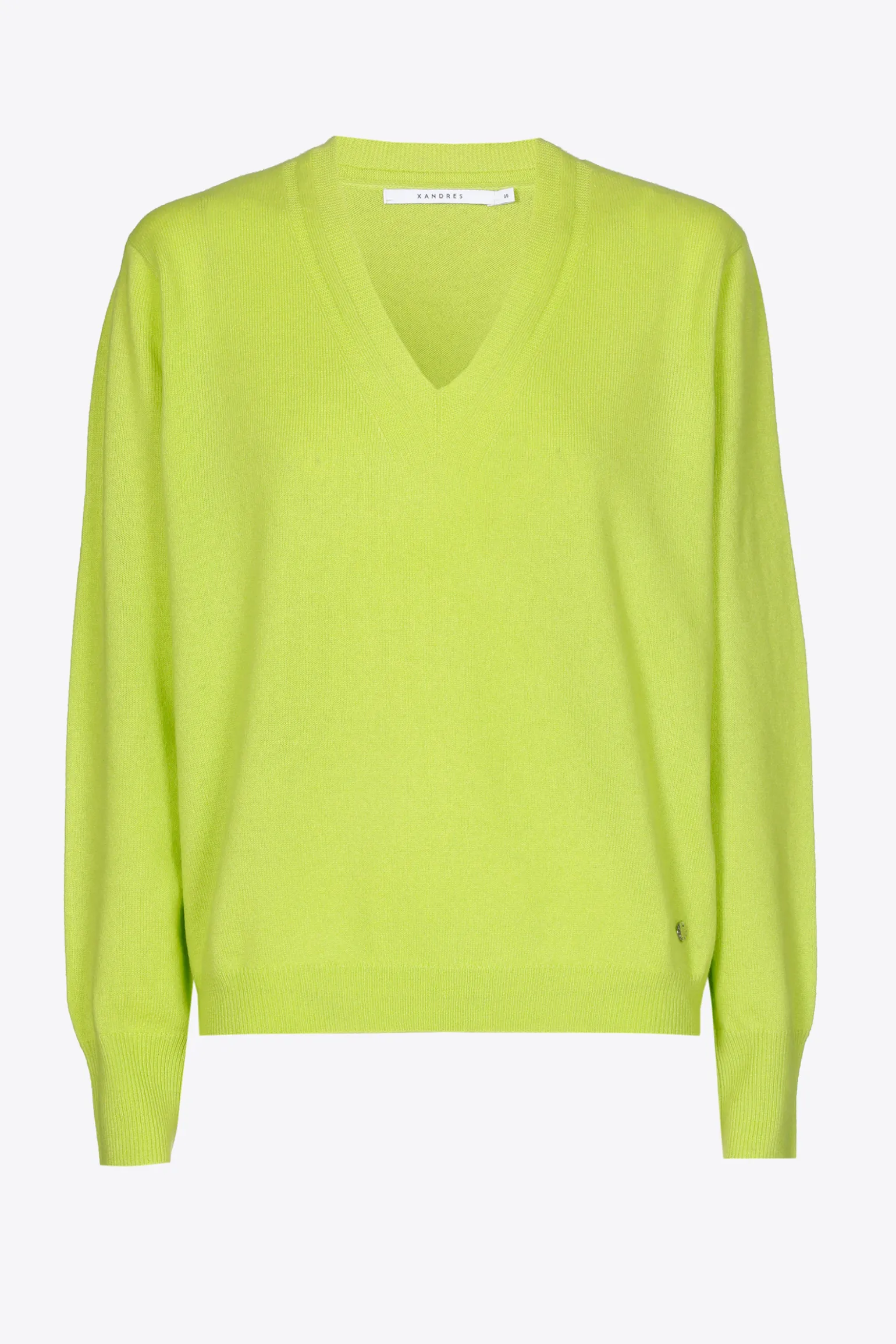 Kasjmieren pull met V-hals