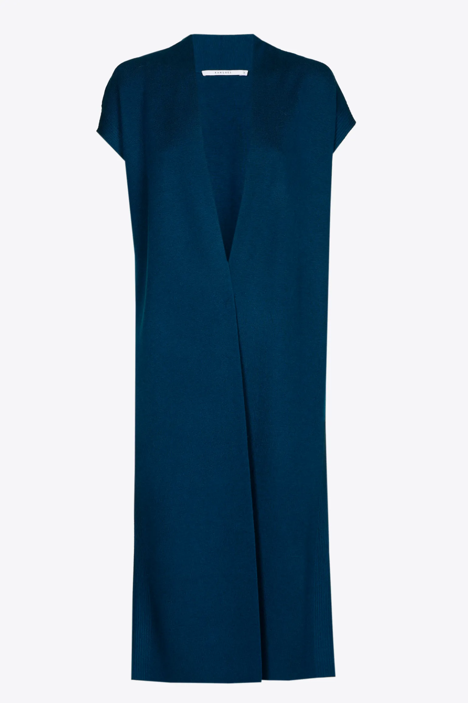 Lange gebreide gilet