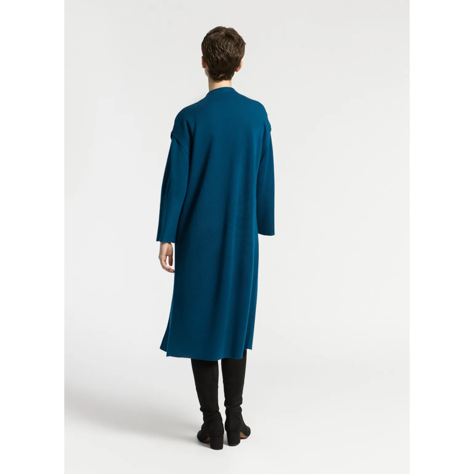 Lange gebreide gilet