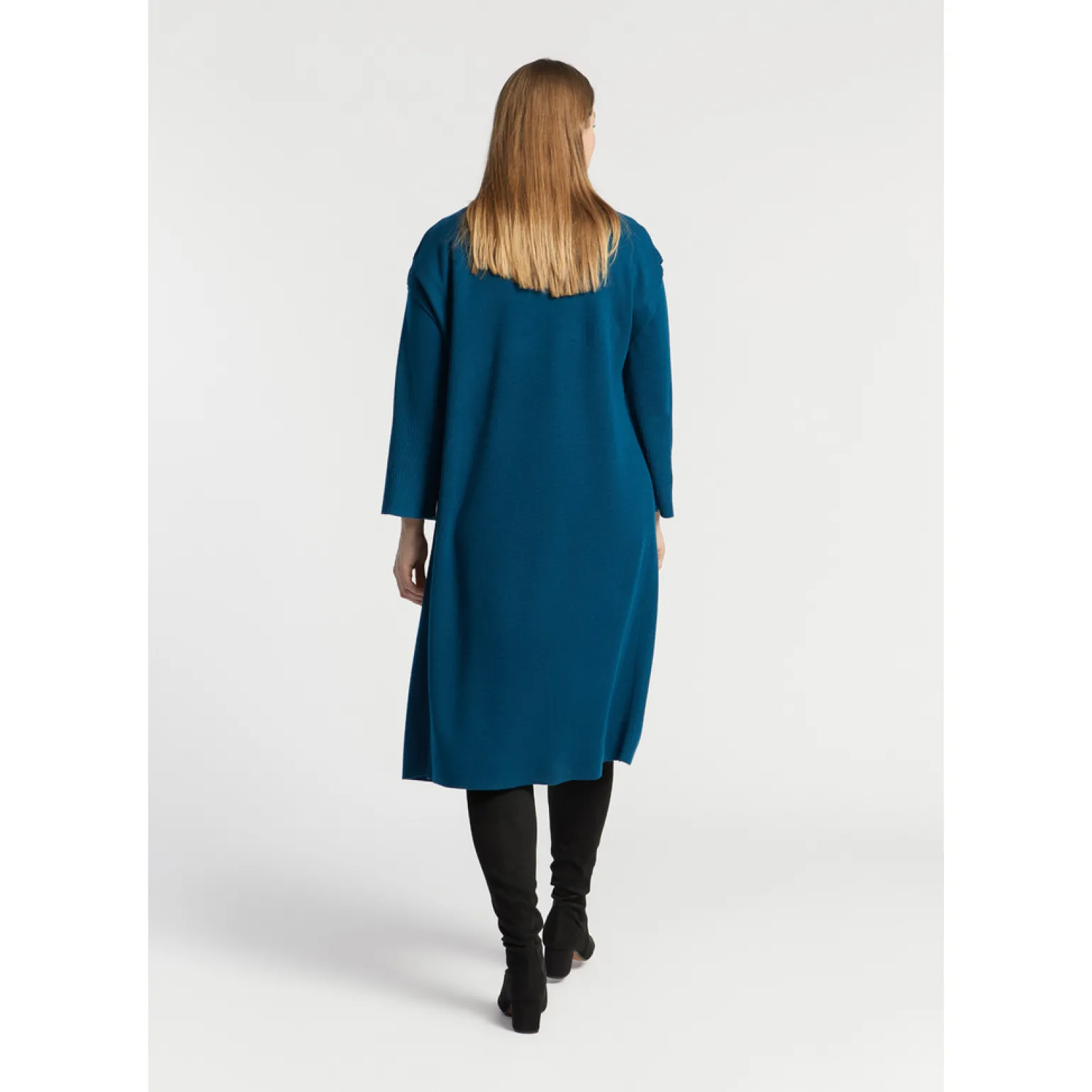 Lange gebreide gilet