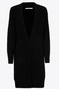 Lange gilet met knop