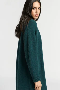 Lange gilet van alpacawol
